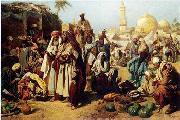 Arab or Arabic people and life. Orientalism oil paintings  382 unknow artist